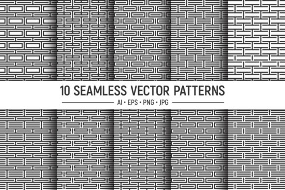10 Striped Seamless Patterns: A Versatile Collection for Designers and Creators