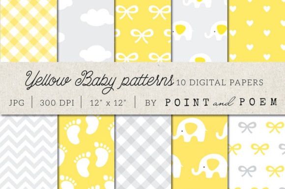 Baby Patterns Yellow Digital Paper: A Versatile Tool for Creative Projects