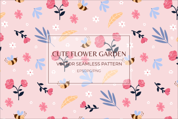 Cute Flower Garden Seamless Patterns: A Versatile Design Resource