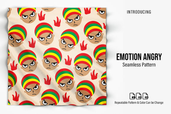 Emotion Angry Patterns for Creative Projects