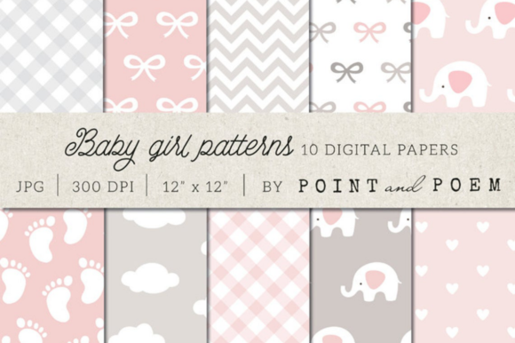 Exploring the Versatility of Baby Girl Patterns Pink Digital Paper