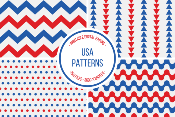 Exploring the Versatility of USA Patterns Digital Paper