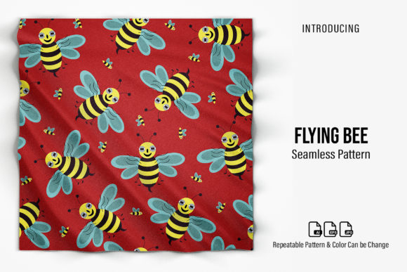 Flying Bee Patterns: A Versatile Digital Design for Creative Projects
