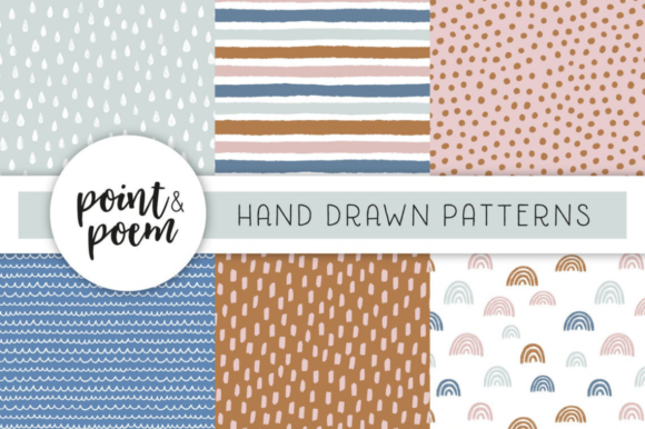 Hand Drawn Patterns Digital Paper 3: A Creative Tool for Every Project