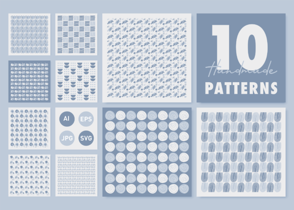 Handmade Seamless Patterns for Creative Design