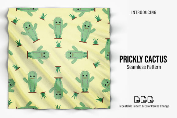 Prickly Cactus Patterns: A Versatile Digital Design for Creative Projects