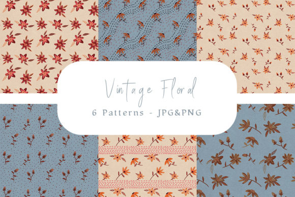 Seamless Patterns - Vintage Floral: A Strategic Design Tool for Creative and Professional Projects