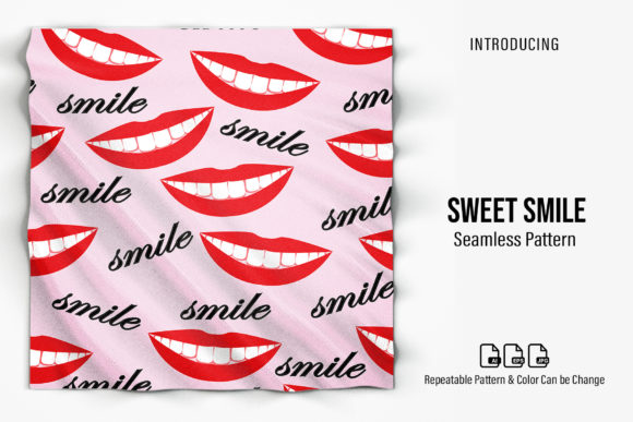 Sweet Smile Patterns: A Versatile Digital Design for Creative Projects