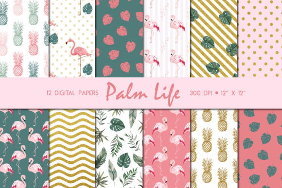 Tropical Palm Leaf Patterns: A Versatile Digital Asset for Modern Creatives