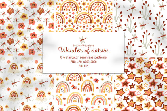 Wonder of Nature Watercolor Patterns: A Creative Resource for Designers and Educators